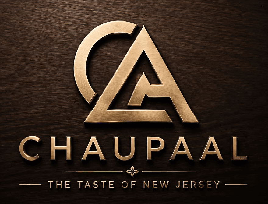 The Chaupaal mark on dark walnut